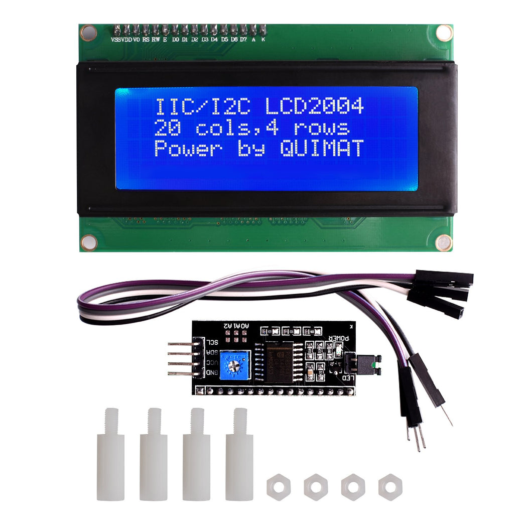 Quimat Display LCD, IIC / I2C / TWI Modulo LCD 2004/20 x 4, 5V... - Ilgrandebazar