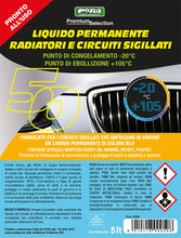 Carica l&#39;immagine nel visualizzatore di Gallery, CORA 0050 Liquido Permanente Radiatori e Circuiti Sigillati-20°C, 5L, Blu