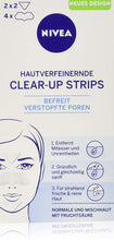Carica l'immagine nel visualizzatore di Gallery, Nivea, Clear-Up Strips viso, per la rimozione di punti neri e impurità, 6 pz, 4 x naso e 2 x fronte [Tedesco]