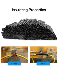 LIBERRRWAY 532 pezzi Guaine Termorestringenti Tubo 532pcs nero, 2:1Nero1 - Ilgrandebazar