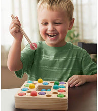 Carica l'immagine nel visualizzatore di Gallery, Symiu Giochi Montessori Magneti Pesca Giocattoli Puzzle Giochi in Legno mit 10 Pesci 10 Perle 3 in 1 Regali di Natale Bambini Educativi Giochi per Bambini 3 4 5 Anni