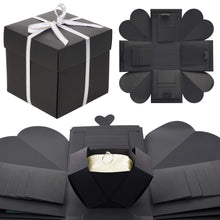 Carica l&#39;immagine nel visualizzatore di Gallery, VEESUN Explosion Box, Scrapbook Album Foto Fai da Te di Nero (4 Volti)