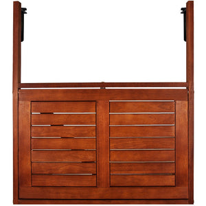 Deuba Tavolino pieghevole da balcone legno di acacia 64 x 45 x 87cm, marrone - Ilgrandebazar