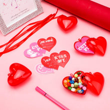 Carica l&#39;immagine nel visualizzatore di Gallery, 24 Pezzi Ornamenti per Cuori in Plastica Traslucida di San Valentino... - Ilgrandebazar