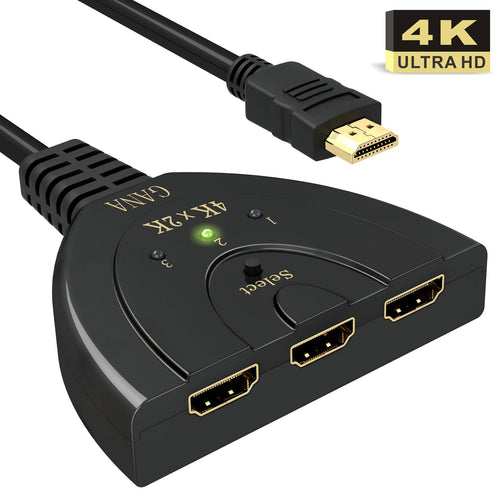HDMI Switch 4K, GANA 3 In 1 Uscita hdmi switch 4k, 4k - Ilgrandebazar