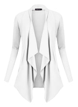 Carica l&#39;immagine nel visualizzatore di Gallery, Urban GoCo Donna Cardigan Drappeggiato Aperto Davanti a Maniche Lunghe e... - Ilgrandebazar
