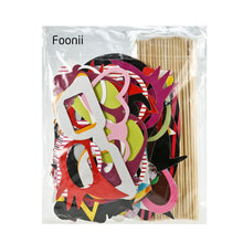 Carica l&#39;immagine nel visualizzatore di Gallery, Foonii 76 pcs photo booth props Accessori fai da te 76 pcs, Multicolore - Ilgrandebazar