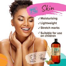 Carica l&#39;immagine nel visualizzatore di Gallery, Naissance Mandorle Dolci Naturale 1L – Vegan, senza OGM – Ideale per la cura della Pelle e dei Capelli, l’Aromaterapia e come olio da Massaggio di base