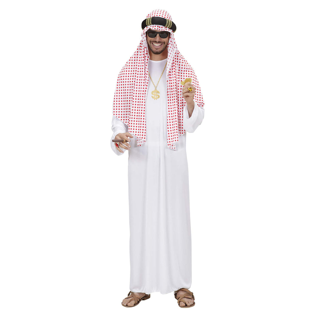 WIDMANN Sceicco Arabo Tunica Copricapo Costumi Completo Adulto Party E –