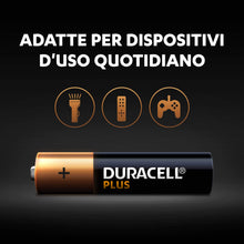Carica l'immagine nel visualizzatore di Gallery, Duracell Plus AAa, Batterie Ministilo Alcaline, 1.5 V LR03 MN2400,... - Ilgrandebazar