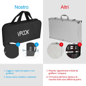 VPCOK 33 in 1 Attrezzi Barbecues Utensili Barbecue Kit Acciaio inossidabile - Ilgrandebazar