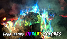 Carica l&#39;immagine nel visualizzatore di Gallery, MYSTICAL Fire, Polvere Colorata per bracieri, Set di 10 bustine - Ilgrandebazar