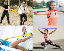 Carica l&#39;immagine nel visualizzatore di Gallery, Elastici Fitness (Set di 3), Bande Elastiche Fitness con 3 Livelli di Resistenza, Fasce Elastiche fitness Ideale per Pilates, yoga, Riabilitazione, Allenamento di Forza e Flessibilità, Stretching