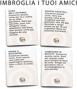 Sbronzati Con Queste Carte - Gioco di Carte Alcolico per Feste tra Adulti