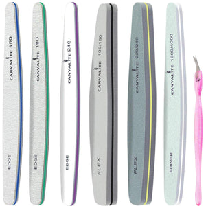 Set 6 Lima Unghie Professionale Gel Acrilico Manicure Buffer Lime Unghie... - Ilgrandebazar