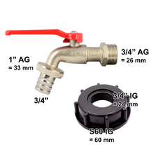 Carica l&#39;immagine nel visualizzatore di Gallery, VARIOSAN Rubinetto di scarico IBC 11299, 3/4&quot;, satinato, cromato - Ilgrandebazar