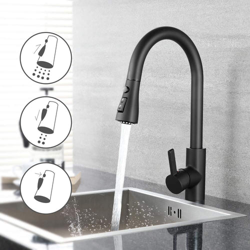 Rubinetto da Cucina, Dalmo - DAKF8F, Miscelatore Cucina con Doccetta...