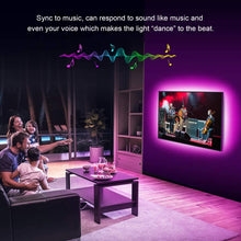 Carica l'immagine nel visualizzatore di Gallery, USB Striscia LED TV, TASMOR 2M Retroilluminazione TV LED Striscia RGB, 16 Colori e 4 Modalità RGB Nastri LED per HDTV da 40-60 Pollici, PC Monitor ecc