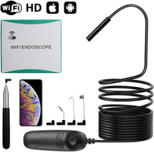 Carica l'immagine nel visualizzatore di Gallery, Telecamera per ispezione endoscopio WiFi, Boroscopio IP68 Impermeabile IP68 Impermeabile semirigido con 8 luci LED per Cartone Android iOS Android (3.5M)