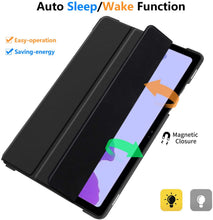 Carica l'immagine nel visualizzatore di Gallery, IVSO Cover Compatibile con Samsung Galaxy Tab A7, per Samsung Galaxy Tab A7 Cover, per Samsung Galaxy Tab A7 Custodia, Slim Custodia Cover per Samsung Galaxy Tab A7 T505/T500/T507 10.4 2020, Nero