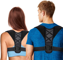Carica l'immagine nel visualizzatore di Gallery, Correttore Postura Uomo Donna, DISP. MEDICO CE, Fascia Posturale Spalle e Schiena Traspirante Regolabile, Supporto per Schiena Dritta e Raddrizza Spalle, Fascia Elastica ed E-Book