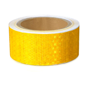 ONTWIE 5cm*10m Nastro Adesivo Catarifrangente, 5cm X 10m, Giallo - Ilgrandebazar