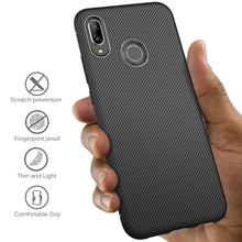 Carica l&#39;immagine nel visualizzatore di Gallery, iBetter per Huawei P Smart 2019 Cover, P 2019 Soft Rubber Nero - Ilgrandebazar