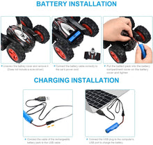 Carica l'immagine nel visualizzatore di Gallery, JYToyz Auto telecomandata, Macchina Telecomandata per Bambini, 4WD RC Auto Telecomandata con Batteria Ricaricabile, 2.4GHZ RC Macchina Acronazia Rotazione a 360 Gradi Regalo per Ragazzi Ragazze