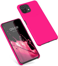 Carica l&#39;immagine nel visualizzatore di Gallery, kwmobile Custodia Compatibile con Xiaomi Mi 11 Lite (5G) - Cover in Silicone TPU - Back Case per Smartphone - Protezione Gommata Rosa Shocking