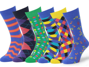 Easton Marlowe (6 PAIA Calze da Uomo - 6pk #38 - motivi sottili, disegno... - Ilgrandebazar