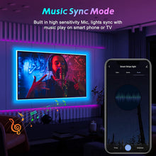 Carica l'immagine nel visualizzatore di Gallery, Teberno Striscia LED WiFi 3m per TV, compatibile con Alexa e Google Assistant, Wlan Striscia LED con telecomando, Music Sync 16 milioni di colori RGB fai da te, alimentazione USB