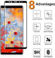 Carica l&#39;immagine nel visualizzatore di Gallery, Vetro Temperato per Samsung Galaxy Note 9,【2 pezzi】Pellicola Protettiva Durezza 9H, Resistente ai Graffi, Tocco Sensibile, Vetro Protezione Proteggi Schermo per Samsung Note 9 Schermo in Vetro