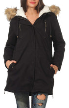 Carica l&#39;immagine nel visualizzatore di Gallery, Malito Donna Foderato Parka Cappuccio Trenchcoat Cappotto-Invernale 81099... - Ilgrandebazar