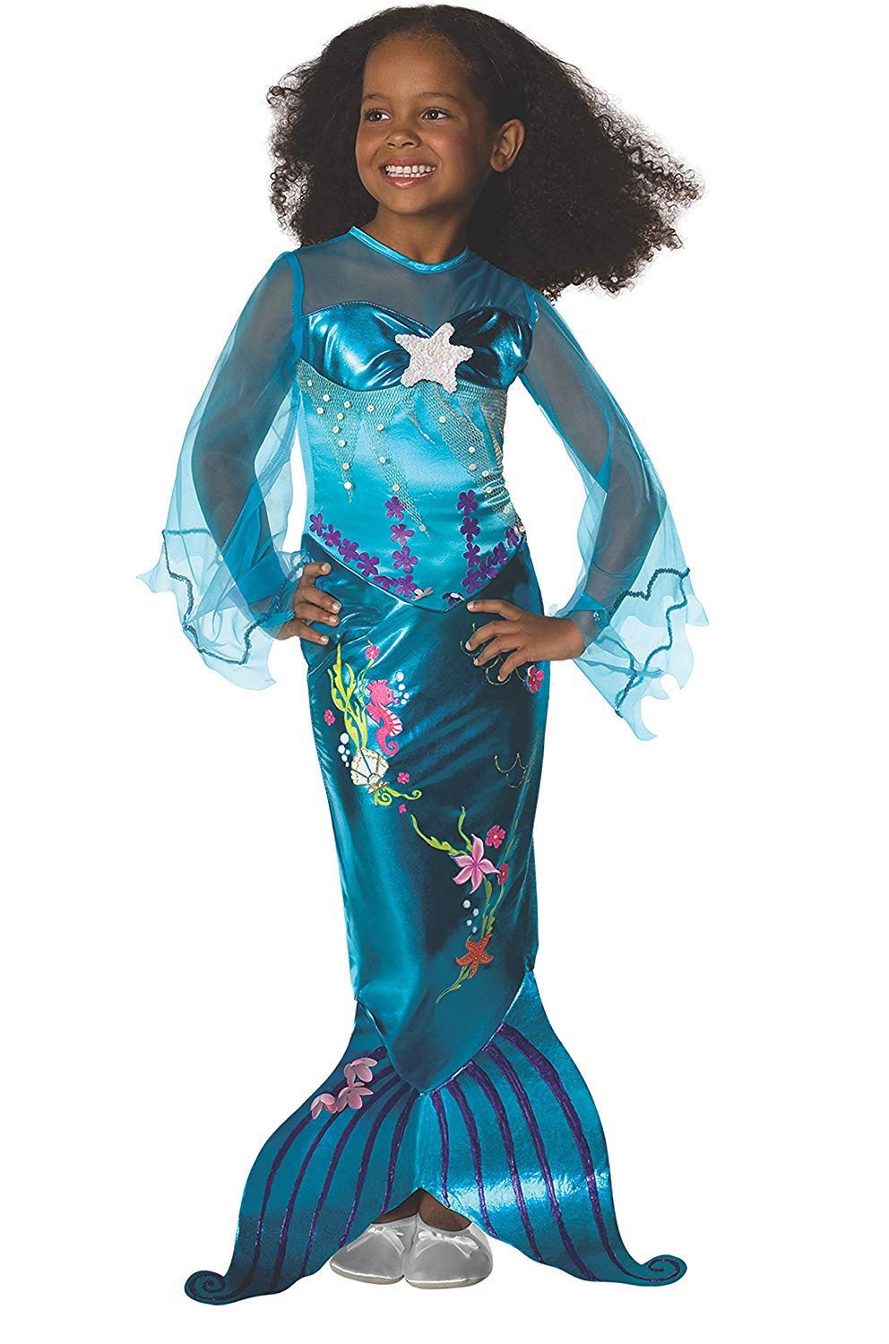 Tante Tina Vestito da Sirena per Bambina - Costume con Gonna –