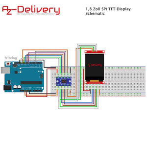 AZDelivery Display SPI TFT 128 x 160 Pixel da 1,8 Display, rot - Ilgrandebazar