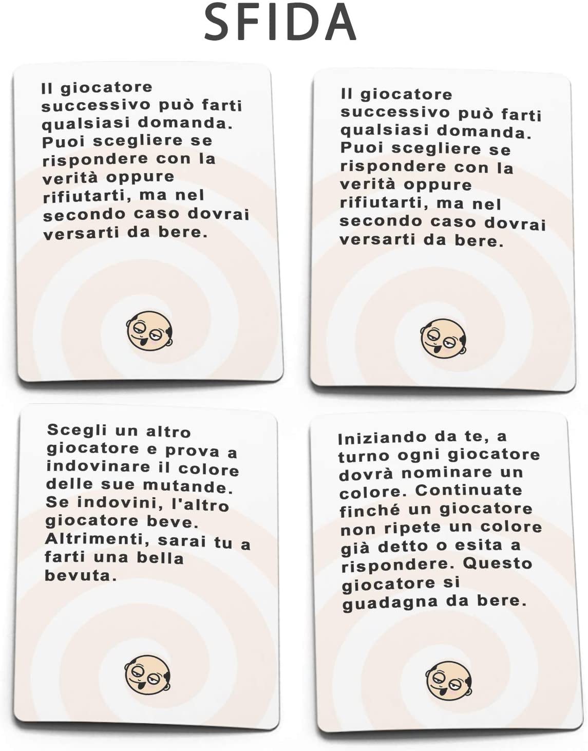 Sbronzati Con Queste Carte - Gioco di Carte Alcolico per Feste tra Adu –