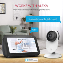 Carica l&#39;immagine nel visualizzatore di Gallery, YI Home Camera 1080p ,Telecamera Wi-Fi Interno Compatibile con Alexa ,Telecamera IP per Bambini con Sensore Rilevamento Movimento,Notifiche Push in Tempo Reale,Audio Bidirezionale,Visione Notturna