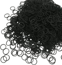 Carica l'immagine nel visualizzatore di Gallery, Rpanle Confezione da 1000 Mini Fasce Elastiche per Capelli Elastici a Treccia Morbida per Capelli per Bambini, Acconciatura da Sposa, Piccoli Dreadlock e Altro Ancora (Nero)