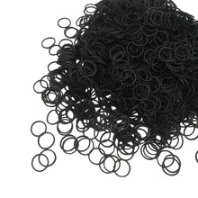 Carica l'immagine nel visualizzatore di Gallery, Rpanle Confezione da 1000 Mini Fasce Elastiche per Capelli Elastici a Treccia Morbida per Capelli per Bambini, Acconciatura da Sposa, Piccoli Dreadlock e Altro Ancora (Nero)
