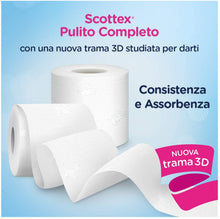 Carica l'immagine nel visualizzatore di Gallery, Scottex Pulito Completo Carta Igienica Salvaspazio, 1 confezione (4 x 16 rotoli)