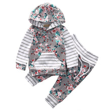 Carica l&#39;immagine nel visualizzatore di Gallery, Kfnire T-Shirt Top + Pantaloni Completi per Bambina con Felpa Rosa... - Ilgrandebazar