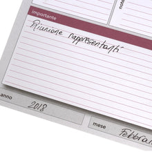 Carica l&#39;immagine nel visualizzatore di Gallery, Planner settimanale da scrivania 42x30 - agenda 450x320, stampa a colori