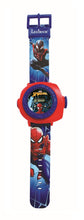 Carica l'immagine nel visualizzatore di Gallery, Lexibook Schermo Digitale per Orologio a proiezione regolabile-20 Immagini Spider-Man-per Bambini/Ragazzi-Rosso e Blu