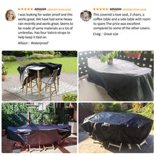 Carica l&#39;immagine nel visualizzatore di Gallery, ESSORT Copertura Tavolo Esterno 315x160x74cm 315x160x74cm, Nero - Ilgrandebazar