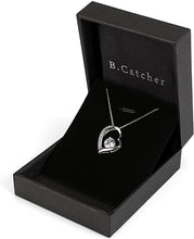 Carica l&#39;immagine nel visualizzatore di Gallery, B.Catcher collana in argento con pendente a cuore d&#39;argento e zircone cubico