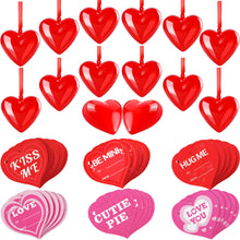 Carica l&#39;immagine nel visualizzatore di Gallery, 24 Pezzi Ornamenti per Cuori in Plastica Traslucida di San Valentino... - Ilgrandebazar
