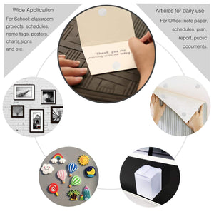 HAUSPROFI 1008 Pezzi 10mm con Velcro Autoadesivo, 504 10 mm, 10 Mm Bianco - Ilgrandebazar