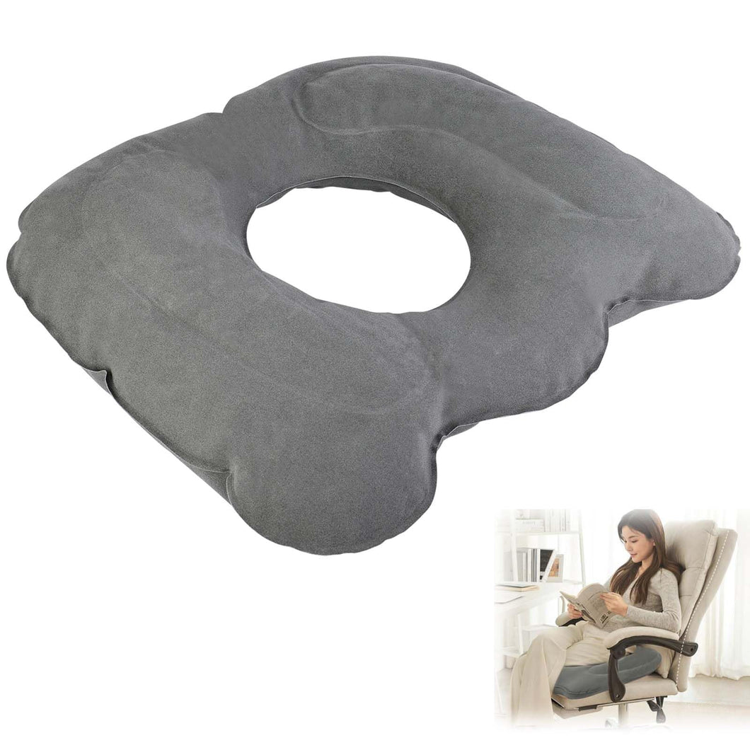 Cresbel Cuscino Ortopedico Gonfiabile - Cuscino Antidecubito, Cuscino Sedile Emorroidi, Cuscino Ortopedico Sedile per emorroidi, infiammazioni, dolori al coccige, cisti, gravidanza, post parto.