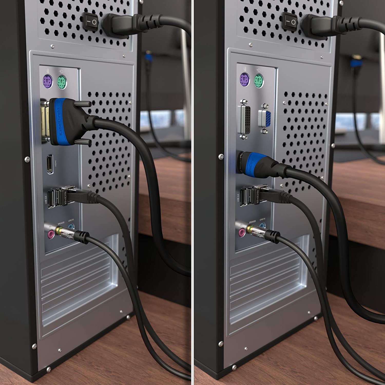 Cavo Adattatore HDMI-DVI 1,5m KabelDirekt - Bidirezionale Per Monitor E TV Full HD 1080p - Foto 13