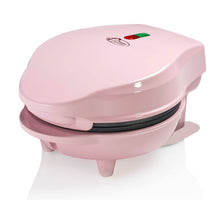 Carica l'immagine nel visualizzatore di Gallery, Bestron Waffle Maker, Piastra per waffel mini Ø10 cm, piccola macchina per waffel con rivestimento antiaderente, per compleanni di bambini, feste di famiglia, Pasqua o Natale, 550 watt, colore: rosa